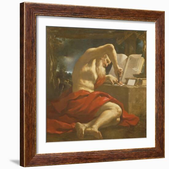 St. Jerome Sealing a Letter-Guercino-Framed Giclee Print