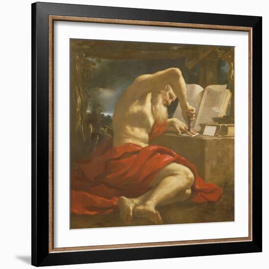 St. Jerome Sealing a Letter-Guercino-Framed Giclee Print