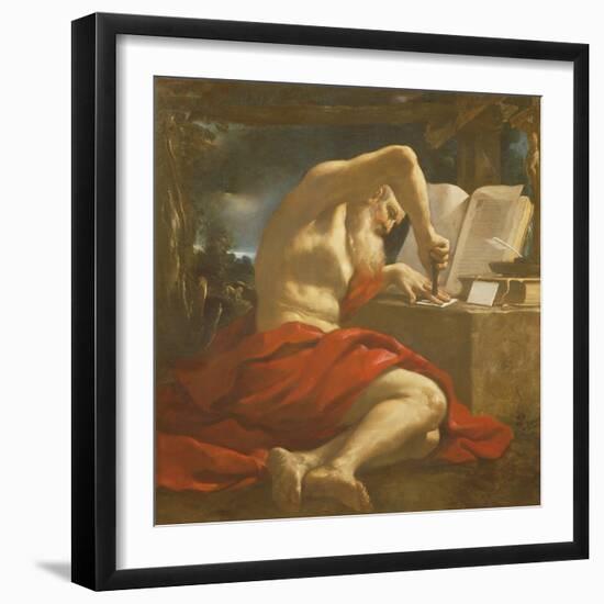 St. Jerome Sealing a Letter-Guercino-Framed Giclee Print