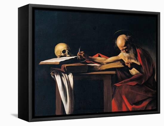 St Jerome-Caravaggio-Framed Premier Image Canvas