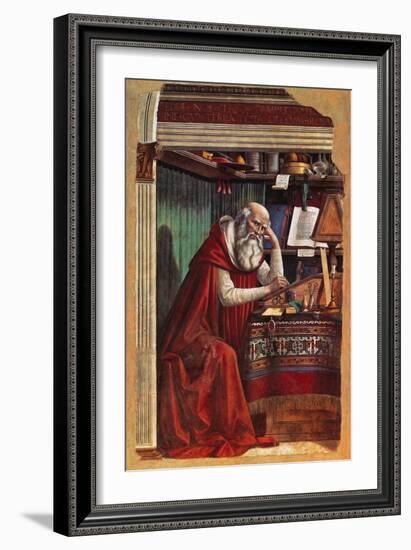 St Jerome-Gaetano Previati-Framed Giclee Print