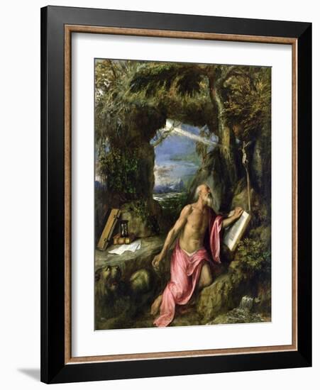 St. Jerome-Titian (Tiziano Vecelli)-Framed Giclee Print