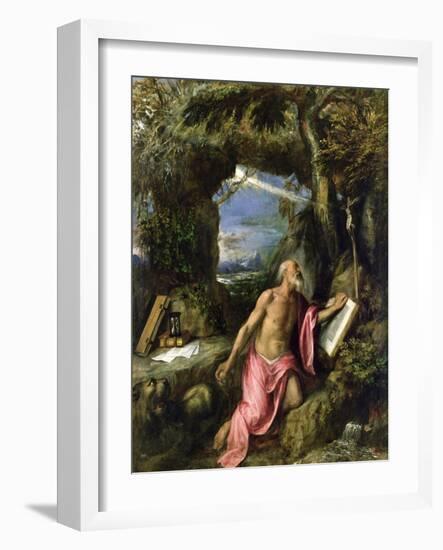 St. Jerome-Titian (Tiziano Vecelli)-Framed Giclee Print