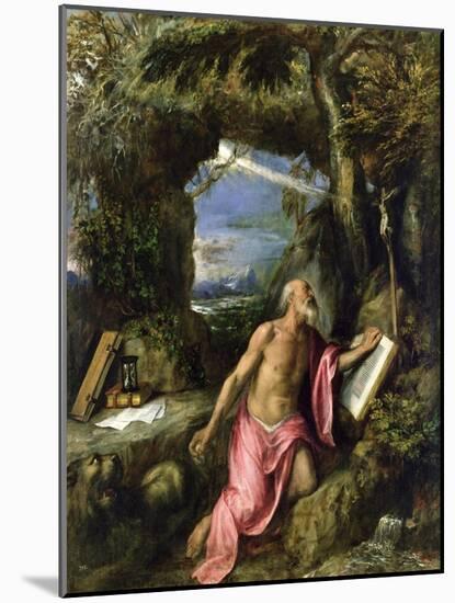 St. Jerome-Titian (Tiziano Vecelli)-Mounted Giclee Print