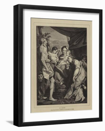 St Jerome-Correggio-Framed Giclee Print