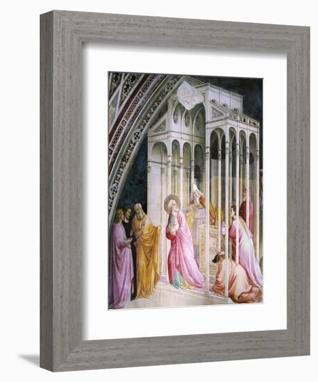 St Joachim Being Expelled from Temple, Detail from Stories of Virgin-Taddeo Gaddi-Framed Giclee Print