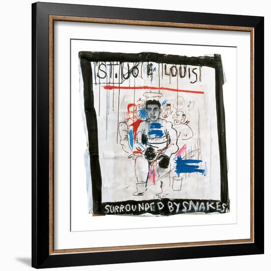 St. Joe Louis Surrounded by Snakes, 1982-Jean-Michel Basquiat-Framed Giclee Print