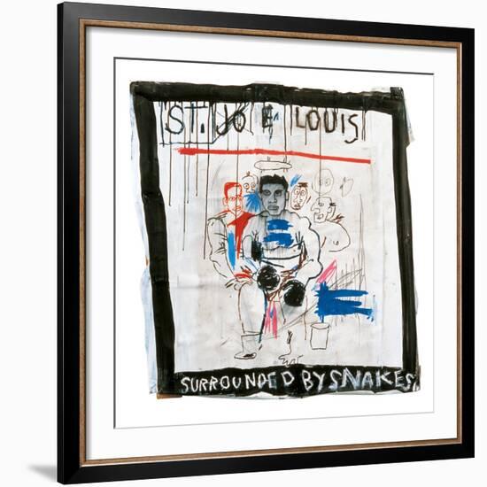 St. Joe Louis Surrounded by Snakes, 1982-Jean-Michel Basquiat-Framed Giclee Print