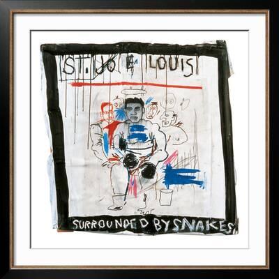 'St. Joe Louis Surrounded by Snakes, 1982' Giclee Print - Jean-Michel  Basquiat | Art.com