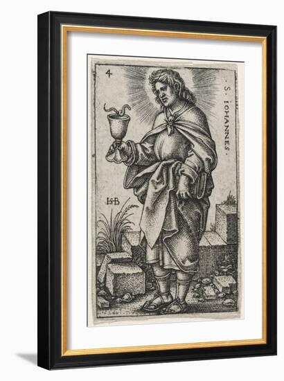 St. John, 1541-46 (Engraving)-Hans Sebald Beham-Framed Giclee Print