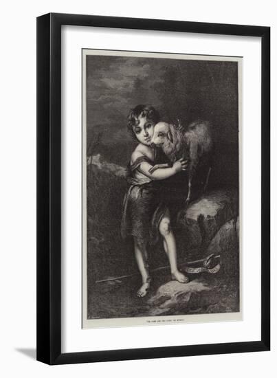 St John and the Lamb-Bartolome Esteban Murillo-Framed Giclee Print