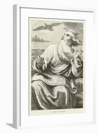 St John at Patmos-null-Framed Giclee Print