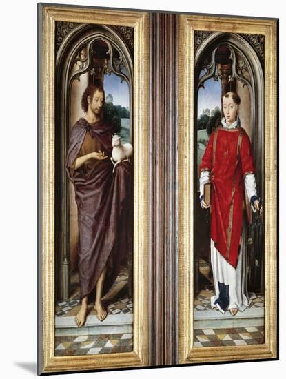 St John Baptist and St Lawrence-Hans Memling-Mounted Giclee Print