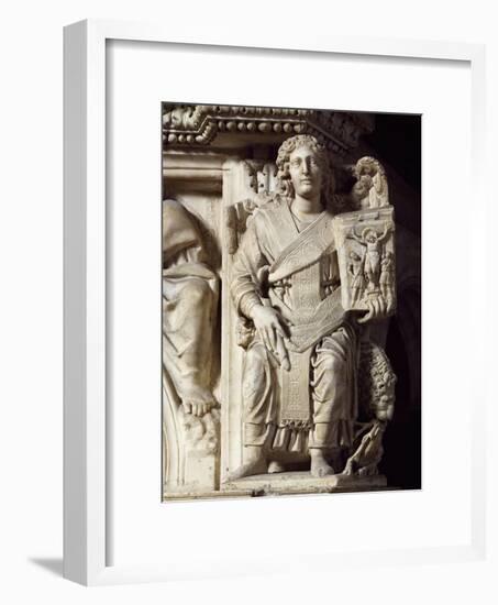 St John Baptist, Corner Statue from Pulpit, Baptistery of St John, 1255-1260-Nicola Pisano-Framed Giclee Print