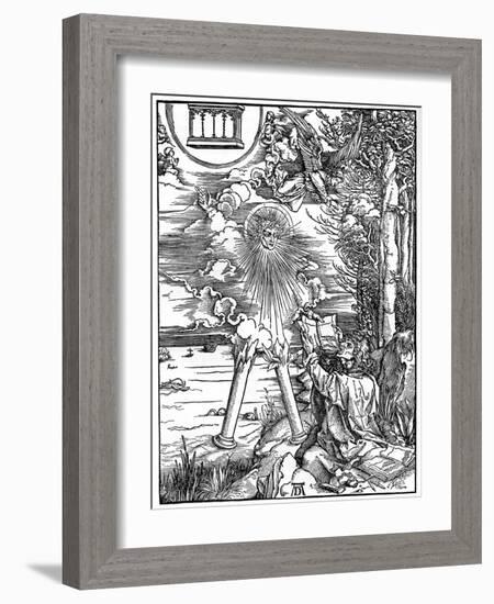 St John Devouring the Book, 1498-Albrecht Durer-Framed Giclee Print