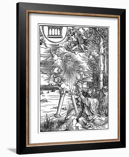 St John Devouring the Book, 1498-Albrecht Durer-Framed Giclee Print