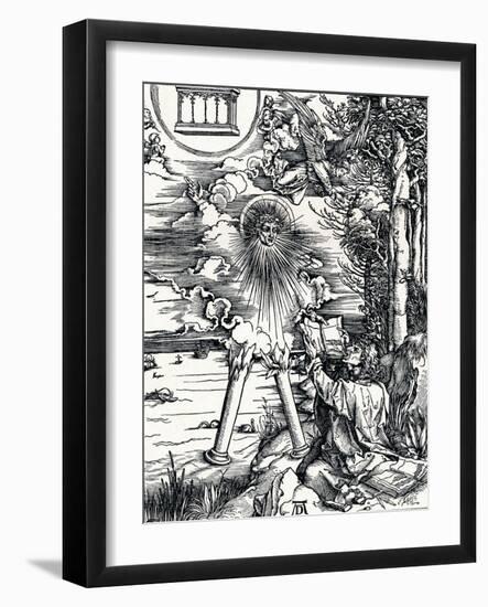 St John Devouring the Book, 1498-Albrecht Dürer-Framed Giclee Print