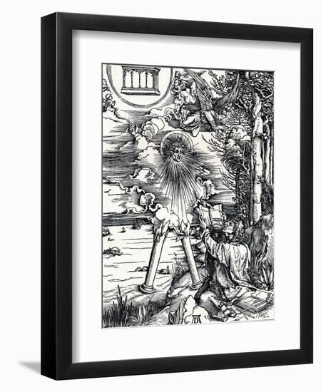 St John Devouring the Book, 1498-Albrecht Dürer-Framed Giclee Print