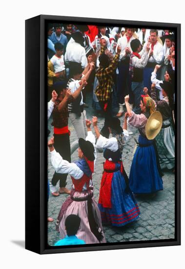 St. John's Celebration, Oporto, Portugal-null-Framed Premier Image Canvas