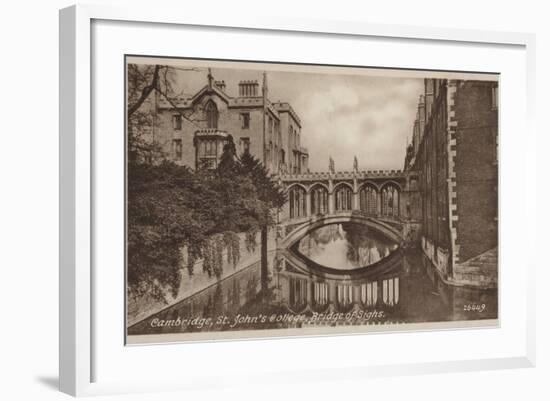 St John's College, Bridge of Sighs, Cambridge-null-Framed Photographic Print