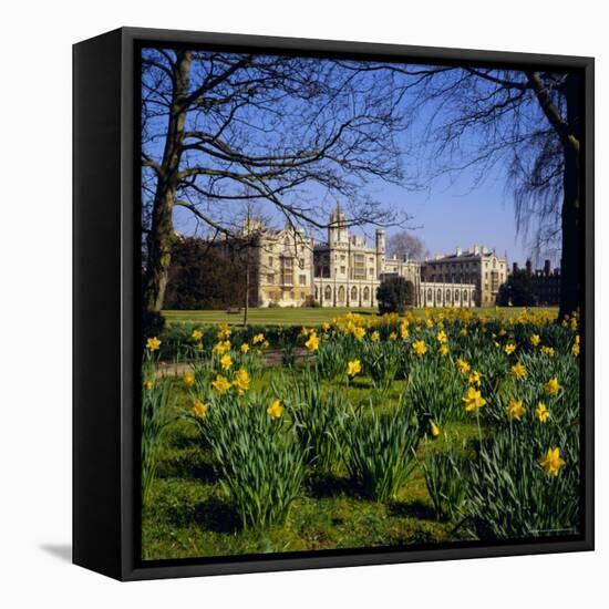 St. John's College, Cambridge, Cambridgeshire, England, UK-Geoff Renner-Framed Premier Image Canvas