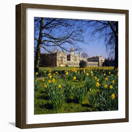 St. John's College, Cambridge, Cambridgeshire, England, UK-Geoff Renner-Framed Photographic Print