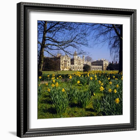 St. John's College, Cambridge, Cambridgeshire, England, UK-Geoff Renner-Framed Photographic Print