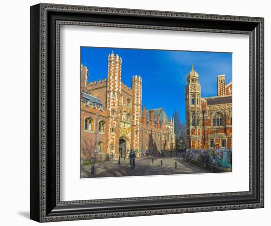 St. John's College Gate, Camrbridge University, Cambridge, Cambridgeshire, England-Alan Copson-Framed Photographic Print