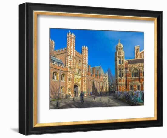 St. John's College Gate, Camrbridge University, Cambridge, Cambridgeshire, England-Alan Copson-Framed Photographic Print