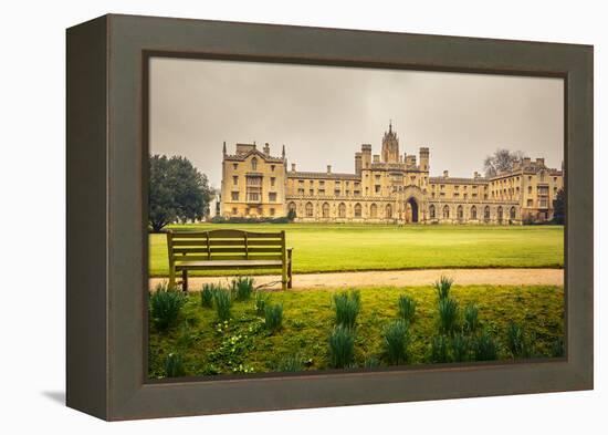 St John's College in Cambridge University-sborisov-Framed Premier Image Canvas