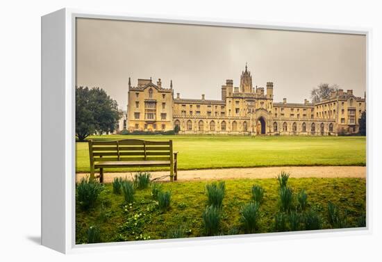 St John's College in Cambridge University-sborisov-Framed Premier Image Canvas