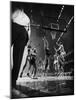 St. John's Defeating Bradley in a Basketball Game at Madison Square Garden-Gjon Mili-Mounted Photographic Print