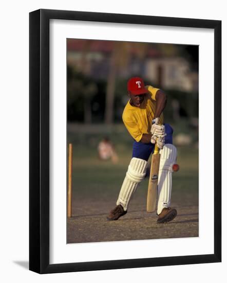 St. John's International Cricket Match, Antigua, Caribbean-Greg Johnston-Framed Photographic Print