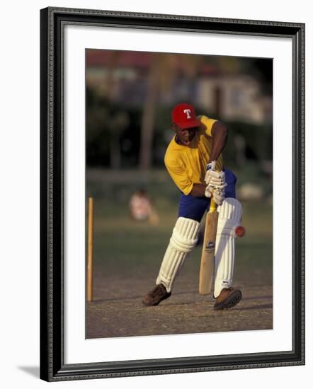 St. John's International Cricket Match, Antigua, Caribbean-Greg Johnston-Framed Photographic Print