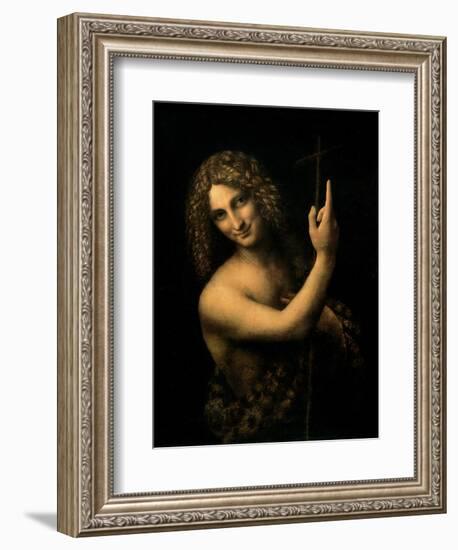 St. John the Baptist, 1513-16-Leonardo da Vinci-Framed Premium Giclee Print