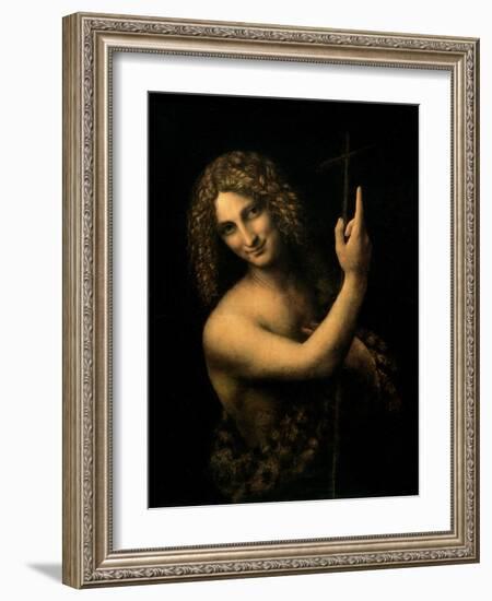 St. John the Baptist, 1513-16-Leonardo da Vinci-Framed Giclee Print