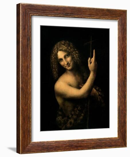 St. John the Baptist, 1513-16-Leonardo da Vinci-Framed Giclee Print