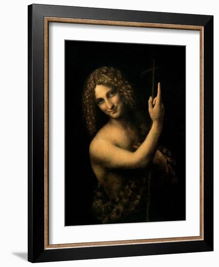 St. John the Baptist, 1513-16-Leonardo da Vinci-Framed Giclee Print