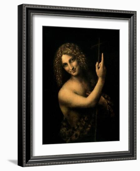 St. John the Baptist, 1513-16-Leonardo da Vinci-Framed Giclee Print