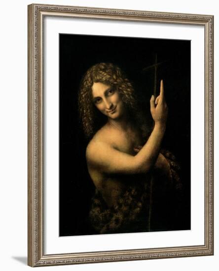 St. John the Baptist, 1513-16-Leonardo da Vinci-Framed Giclee Print