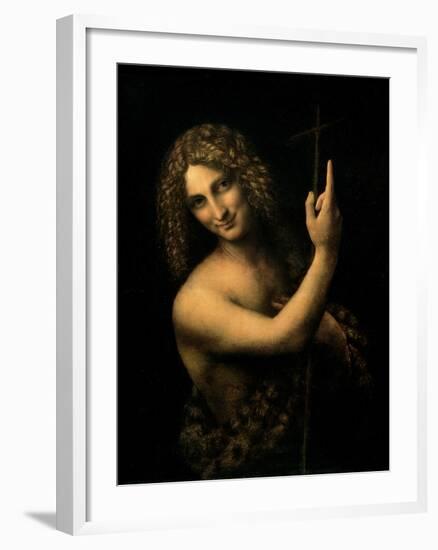 St. John the Baptist, 1513-16-Leonardo da Vinci-Framed Giclee Print