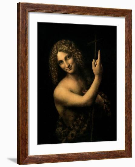 St. John the Baptist, 1513-16-Leonardo da Vinci-Framed Giclee Print