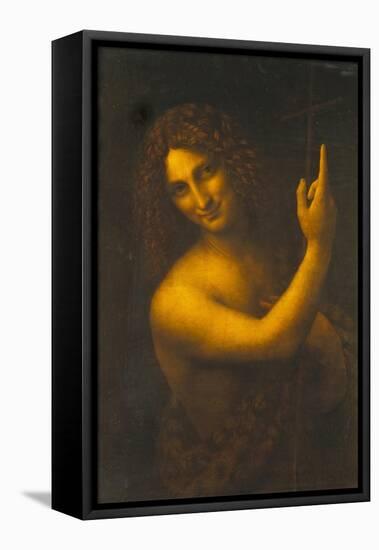St, John the Baptist, 1513-16-Leonardo da Vinci-Framed Premier Image Canvas