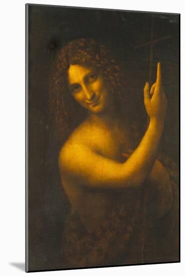 St, John the Baptist, 1513-16-Leonardo da Vinci-Mounted Giclee Print