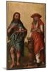 St. John the Baptist and St. Jerome (Oil on Panel)-German School-Mounted Giclee Print