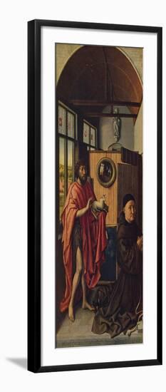 'St. John the Baptist and the Franciscan master Henry of Werl', 1438, (c1934)-Robert Campin-Framed Giclee Print