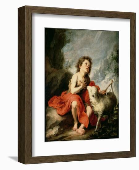 St. John the Baptist as a Child, c.1665-Bartolome Esteban Murillo-Framed Giclee Print