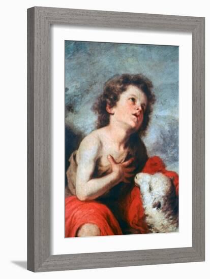 St John the Baptist as a Child, C1665-Bartolomé Esteban Murillo-Framed Giclee Print