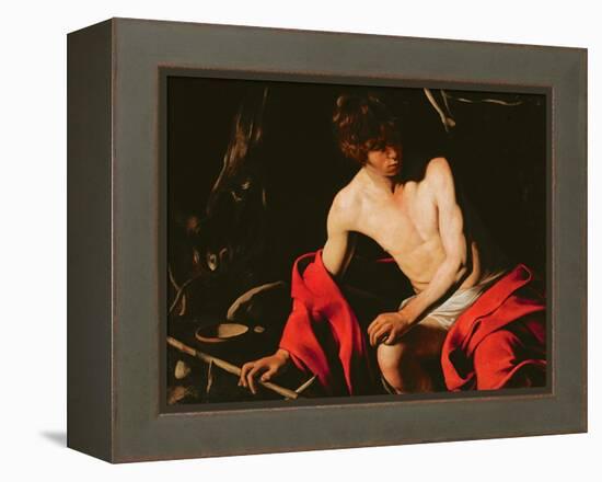 St. John the Baptist, c.1598-99-Caravaggio-Framed Premier Image Canvas