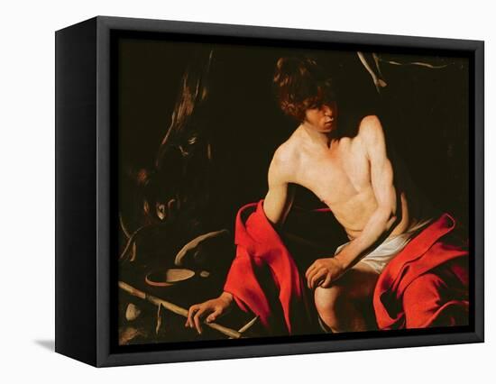 St. John the Baptist, c.1598-99-Caravaggio-Framed Premier Image Canvas